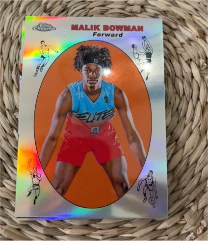 2021-22 Topps Chrome Overtime Elite #69TB-5 Malik Bowman — front