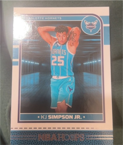 2024-25 Panini NBA Hoops #272 KJ Simpson Jr. — front