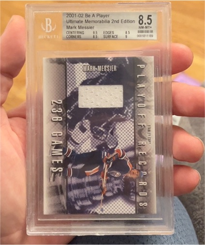 2001-02 Be A Player Ultimate Memorabilia 2nd Edition #Playoff Records Mark Messier — front