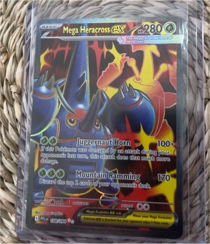 Mega Heracross ex 108/094 Phantasmal Flames — front