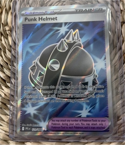 2023 Pokémon Phantasmal Flames #121 Punk Helmet — front