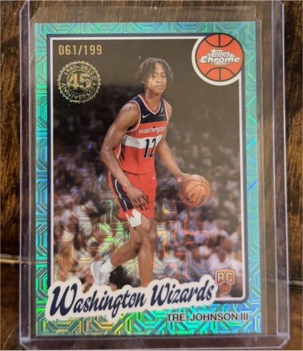 2025-26 Topps Chrome #TC-TJ Tre Johnson III — front