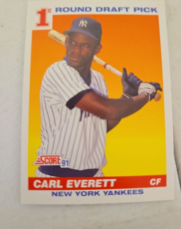 1991 Score #386 Carl Everett — front