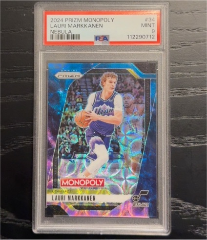 2024 Panini Prizm Monopoly #34 Lauri Markkanen Nebula — front
