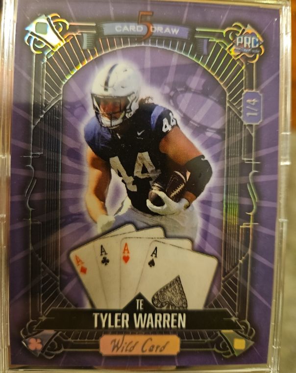 2024 Wild Card 5 Card Draw #1 Tyler Warren — front