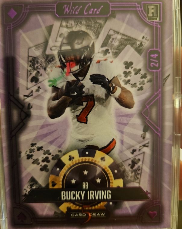 2024 Wild Card 5 Card Draw #2/4 Bucky Irving — front