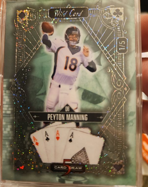 2024 Wild Card 5 Card Draw Peyton Manning — front
