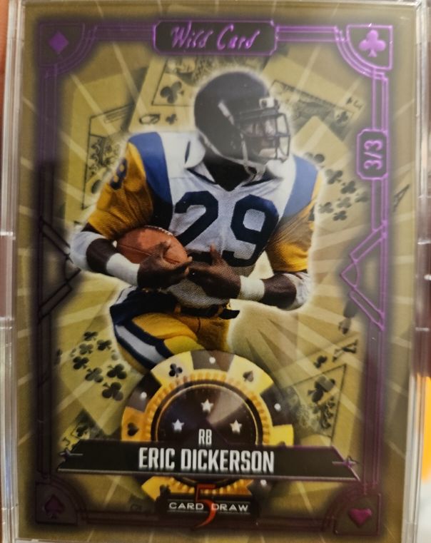 2024 Wild Card 5 Card Draw #S5CDCL-ED Eric Dickerson — front