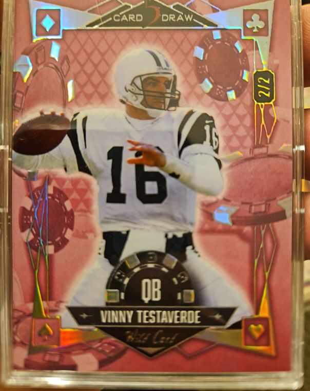 2024 Wild Card 5 Card Draw #212 Vinny Testaverde — front