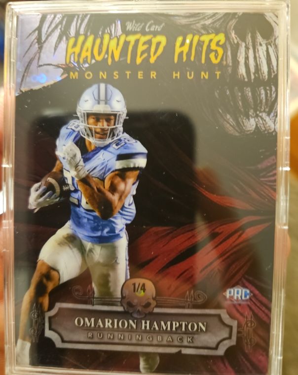 2024 Wild Card Haunted Hits Monster Hunt #HHW-OH Omarion Hampton — front