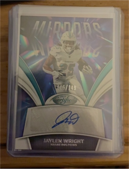 2025 Panini Certified Mirror Signatures #Jaylen Wright — front