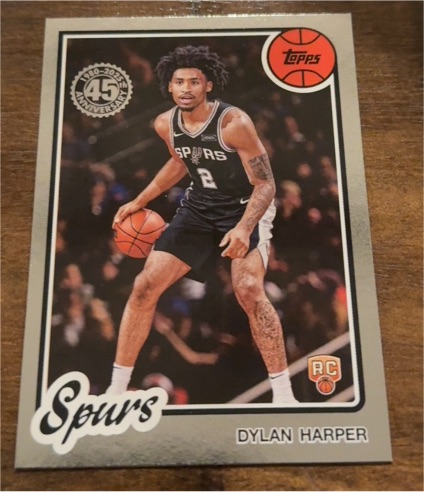 2025-26 Topps #80BK-52 Dylan Harper 45th Anniversary Rookie Card — front