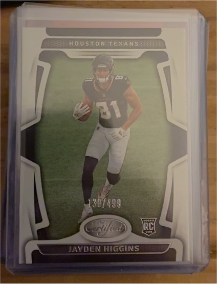 2025 Panini Certified #130 Jayden Higgins — front