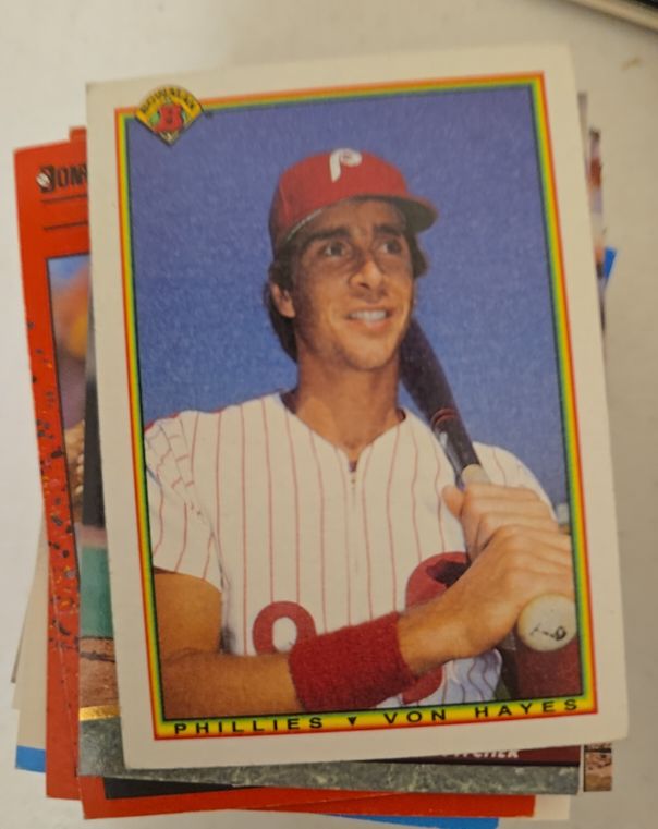 1990 Bowman #160 Von Hayes — front