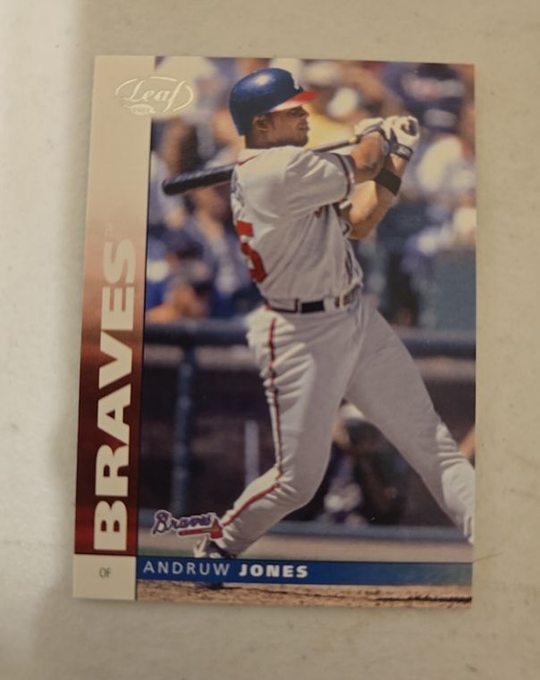 2002 Leaf #55 Andruw Jones — front