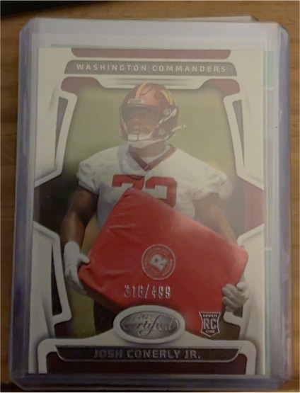 2025 Panini Certified #73 Josh Conerly Jr. — front