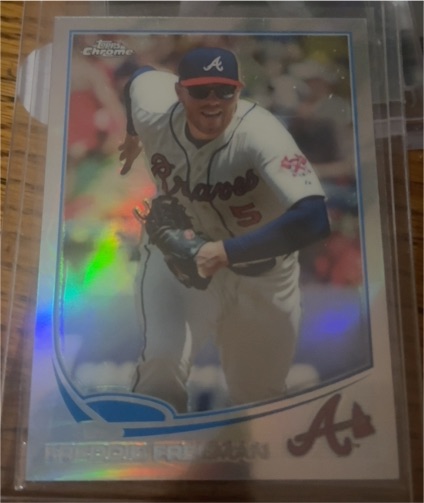 2013 Topps Chrome #105 Freddie Freeman — front