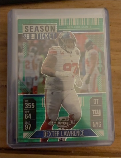 2024 Panini Contenders Optic Season Ticket #41 Dexter Lawrence — front