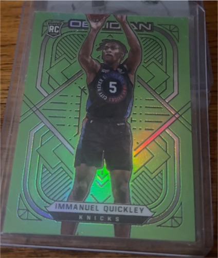 2020-21 Panini Obsidian #154 Immanuel Quickley Rookie Card — front