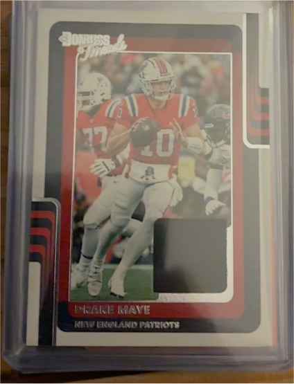 2025 Panini Donruss Threads #DTH-DME Drake Maye — front