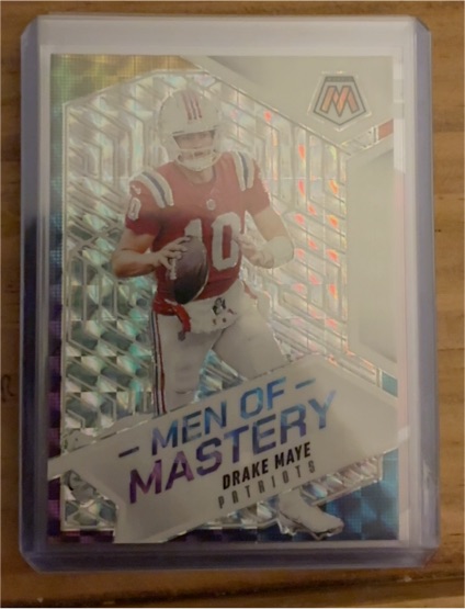 2024 Panini Mosaic Men of Mastery #3 Drake Maye — front
