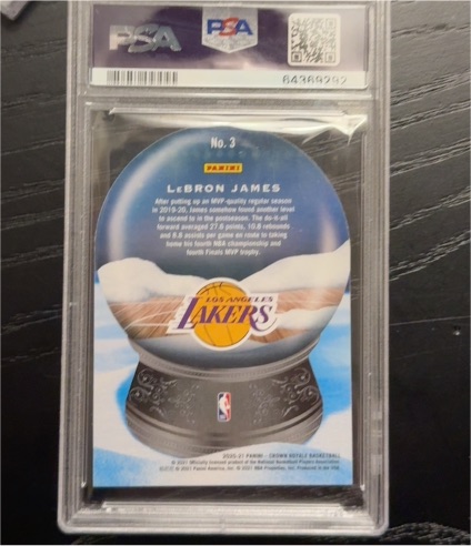 2020-21 Panini Crown Royale Sno Globe #3 LeBron James — front