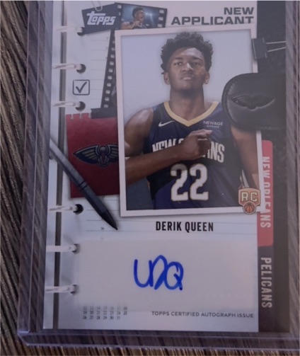 2025-26 Topps New Applicant #NA-DK Derik Queen — front