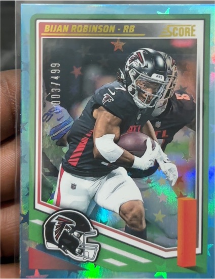 2025 Panini Score Stars #003 Bijan Robinson — front