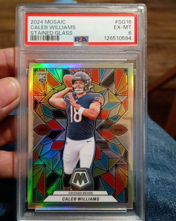 2024 Panini Mosaic #SG16 Caleb Williams Stained Glass — front