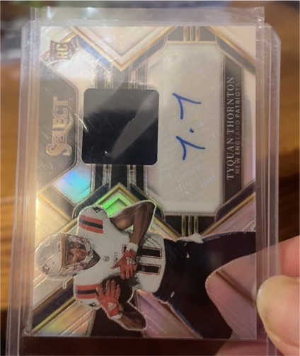 2022 Panini Select #RSM-TT Tyquan Thornton Rookie Patch Auto — front