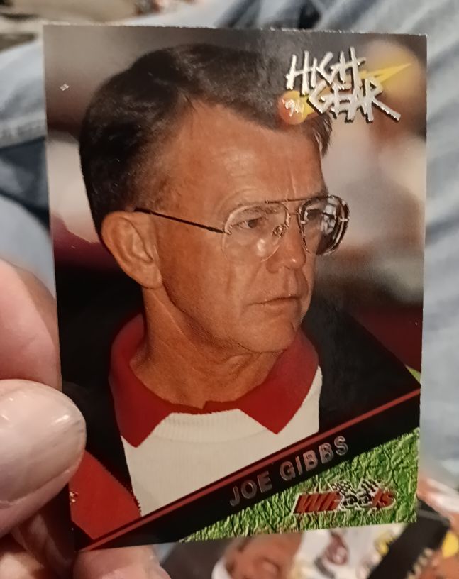 1994 Wheels High Gear #158 Joe Gibbs — front