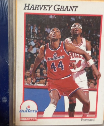 1991-92 Hoops #216 Harvey Grant — front