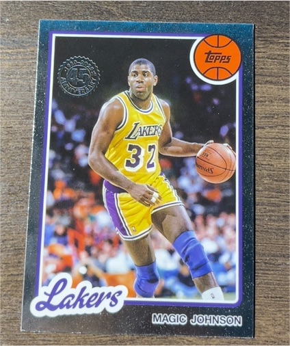 2025-26 Topps Basketball 45th Anniversary #80BK-3 Magic Johnson — front