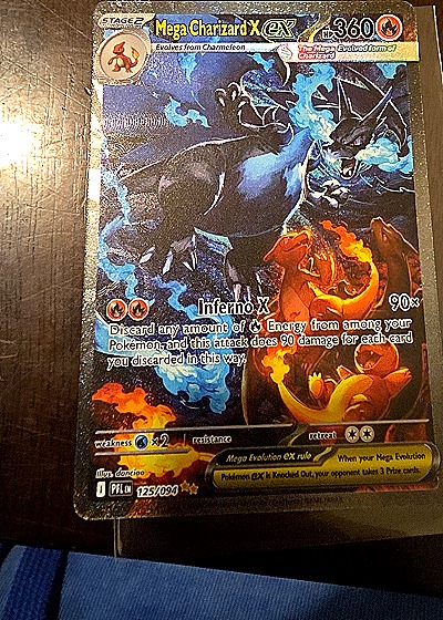 2025 Pokémon ME02: Phantasmal Flames Mega Charizard X EX #125/094 — front