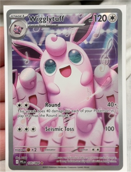 2025 Pokémon Phantasmal Flames #105 Wigglytuff — front