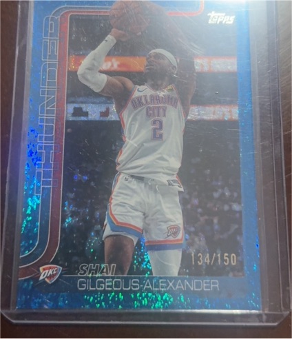 2025 Topps #134 Shai Gilgeous-Alexander — front