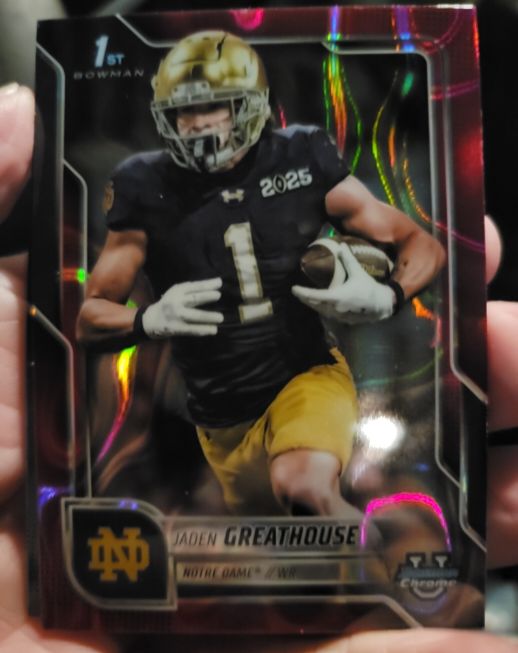 2025 Bowman Chrome University #63 Jaden Greathouse — front