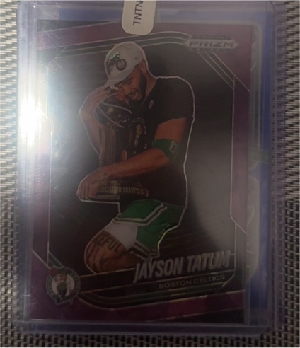 2024-25 Panini Prizm Black #139 Jayson Tatum — front