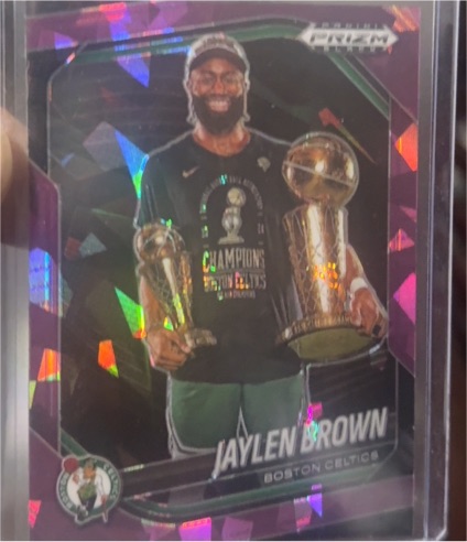 2024-25 Panini Prizm Black #170 Jaylen Brown — front