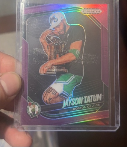 2024-25 Panini Prizm Black #139 Jayson Tatum — front