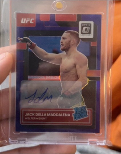 2023 Donruss Optic UFC #144 Jack Della Maddalena Rated Rookie Auto — front