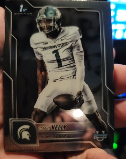 2025 Bowman University Chrome #38 Omari Kelly — front