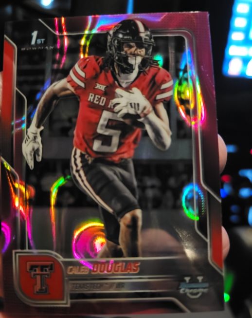 2025 Bowman University Chrome #74 Caleb Douglas — front