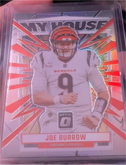 2023 Panini Donruss Optic #12 Joe Burrow My House Silver Prizm — front