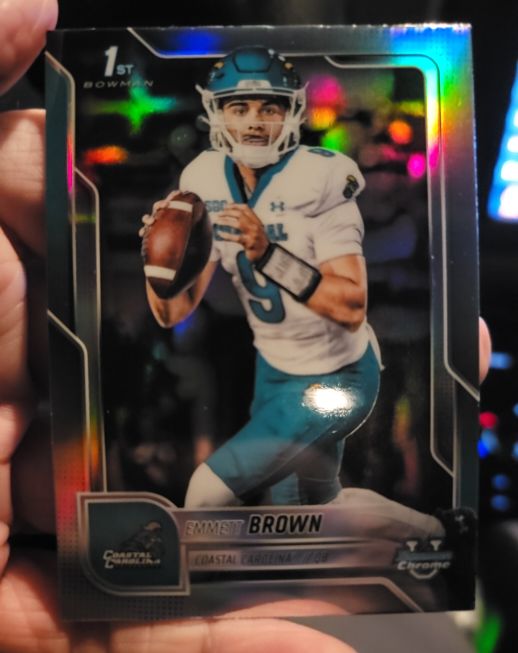 2025 Bowman Chrome University #199 Emmett Brown — front