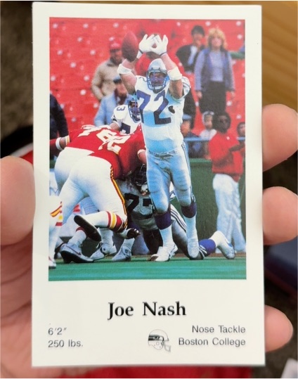 1986 7-Eleven Coca-Cola Police Joe Nash Seattle Seahawks — front