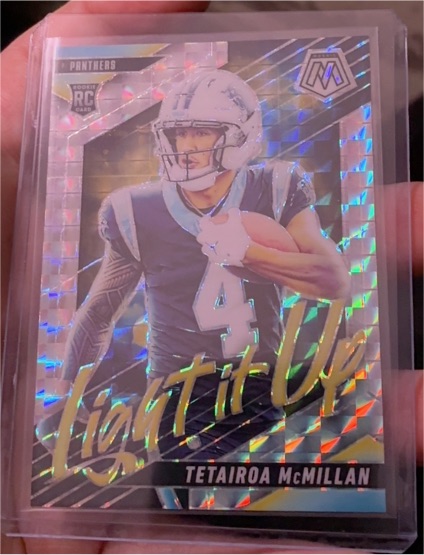 2025 Panini Mosaic Light It Up Tetairoa McMillan — front