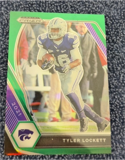 2021 Panini Prizm Draft Picks #40 Tyler Lockett Green Prizm — front