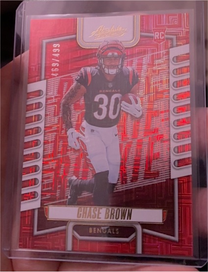 2023 Panini Absolute #142 Chase Brown — front