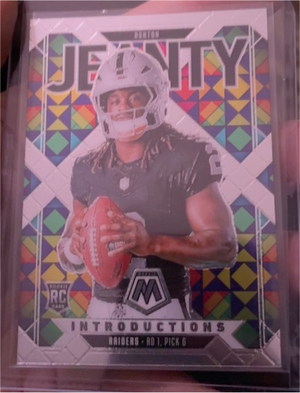 2025 Panini Mosaic #3 Ashton Jeanty Rookie Introductions — front